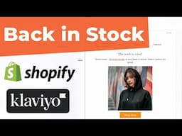 How to install Back in Stock for Shopify [2023] | Complete Klaviyo Tutorial