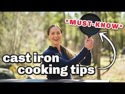 7 Cast Iron Cooking Tips CAMPERS SHOULD KNOW (plus what to cook with your pan)