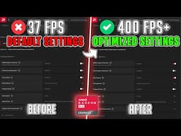 AMD Radeon: Best Settings to BOOST FPS for Gaming & Performance - New UPDATED Tweaks🔧