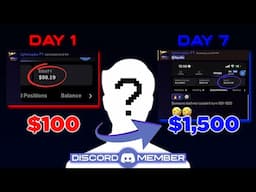 How My Discord Student Flipped $100 To $1500 In 1 Week! (How To Flip Small Trading Accounts)