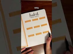 October bullet journal setup 🧡 hope we all have a good month! #bulletjournal #bujo #habittracker