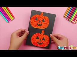 Halloween Bubble-wrap Pumpkins Art