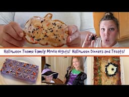 Cook with Me! Halloween Theme Dinner and a Movie! Halloween Dinner and Treat Recipes for the Family!