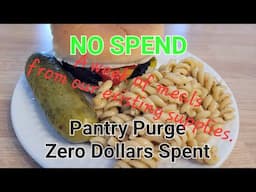 NO SPEND - Purging fridge, freezer & pantry to make tasty meals.  #FrugalLiving #NoSpend #NovaScotia