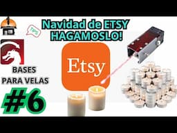 ¡Crea una Base Navideña para Velas Inspirada en Etsy! 🎄 Tutorial Fácil Paso a Paso en LightBurn