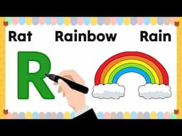 LETTER R | Writing letter R | R words for kids | Capital LETTER R | Educational video for kids| #abc