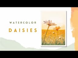 Watercolor Painting | Daisies