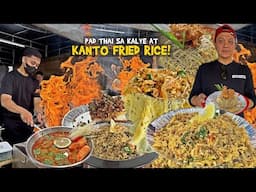 Spicy na KANTO FRIED RICE at Umaapoy na PAD THAI sa KALYE! | Street Food sa Pampanga!