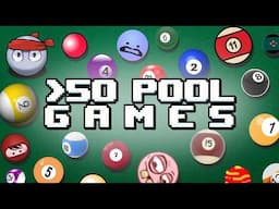 Playing over 50 browser-based billiards games