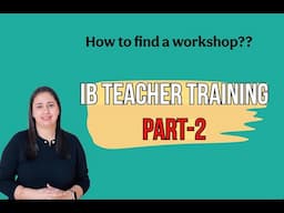 How to find IB workshop Isuchitasexperiences