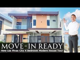 House Tour LP18 • Tour an Insightfully Designed FURNISHED 4BR NEW Las Pinas House and Lot for Sale