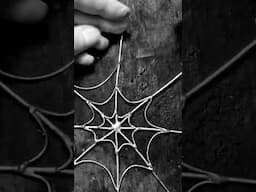 Soft Soldered Spider Web 🕷️ 🕸️ Finishing It Off #softsoldering #solderingiron #diy #halloween