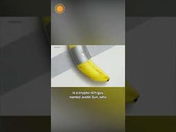 Duct-taped banana sells for $6.2 million at New York art auction #shorts