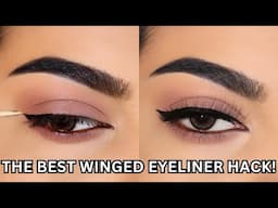 FINALLY REVEALED the easiest hack for the best Winged Eyeliner! #wingedeyeliner #eyelinertutorial