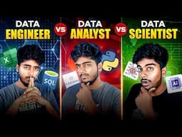 Difference Between Data Engineer/Analyst/Scientist in Tamil 🤯| Learning Process and tools