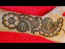 diwali special mehndi design || simple arabic mehndi designs for front hands || easy mehendi