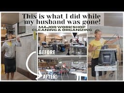 Work Shop Organization ~ Major Shop Clean Up ~ Clean with Me ~ Woodshop Cleaning and Organizing