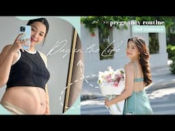 DAY IN THE LIFE - Pregnancy Routine | skincare, vitamins, books, meals, exercise & others