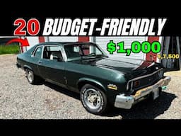 20 Budget-Friendly Classic Cars You Can Buy for $1,000 to $7,500!