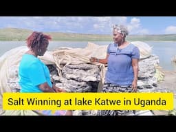 Salt Winning at Lake Katwe in Uganda , it's dangerous for people they die at the age of 50.