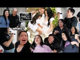 TELLING OUR FRIENDS AND FAMILY I'M PREGNANT!