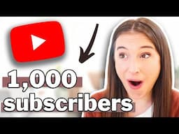 HOW TO GET SUBSCRIBERS ON YOUTUBE FAST 🚀 (Step by step- how to get your first 1K subs on YouTube)