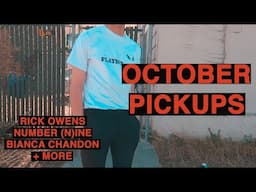 OCTOBER PICKUPS! (Rick Owens, Gosha Rubchinskiy, Number (N)ine, Bianca Chandon)