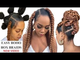 🔥CAN’T GRIP BOX BRAIDS/ Try this  Step By Step /101 /Protective Style Tupo1