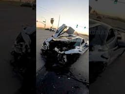 whose at fault? $500,000 McLaren TOTALED!