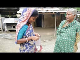 delicious small fish curry cooking with vegetable & eating with rice by Grandmother |village cooking