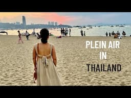 the ideal artist vacation | plein air watercolor painting+ travelling in thailand +relaxing art vlog