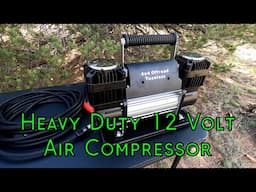 Tozalazz 12 Volt Dual Cylinder Air Compressor Review While Camping - High PSI Output 12V Compressor