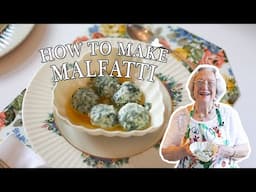 Malfatti | Spinach & Ricotta Dumplings | Kitchen on the Cliff with Giovanna Bellia LaMarca