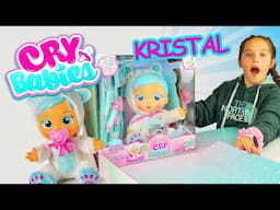 CRY BABIES KRISTAL IS SICK! LET'S  MAKE HER FEEL BETTER! | IMC TOYS