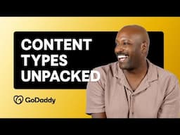 Basics of Content Types and How to Categorize Them | Lesson 1