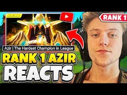 Rank 1 Azir reacts to "Azir | The Hardest Champion in League" from theScore esports