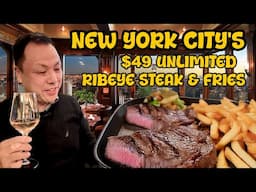 New York's Amazing $49 Unlimited RIBEYE Steak & Fries Deal in Times Square