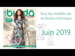 burda juin 2019 tous les modèles REVUS DE PRESS COUTURE JUIN 2019