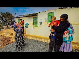 Nomadic life: painting the windows of the nomadic house: baking local nomadic bread