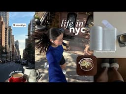 life in nyc | morning runs, coworking with friends & tender days