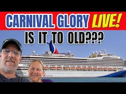 Carnival Glory.  Is a 21 year old ship Good or BAD?!?  LIVE with Tall Man Cruise Adventures