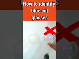 How to identify blue cut lenses #shorts #bluecutlens