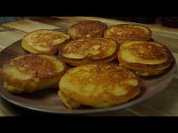 Crispy Fluffy Johnny Cakes | Hoecakes | Fried Cornbread