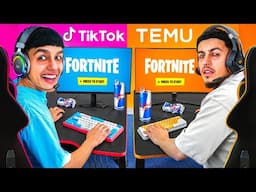 Using Temu vs Tik Tok Shop Gaming Setups To Play OG Fortnite Chapter 2!