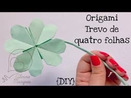 Origami Trevo da sorte {DIY}