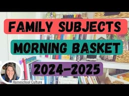 💥 Family Subject | Learning Together | Morning Basket 📚 🌎🖼️