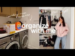 vlog: MAJOR closet + laundry organization & medieval times (lol)