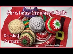 Christmas Ornament Balls Crochet Pattern