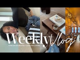 weekly vlog | living room decor + relaxing sunday + new recipe + loving nyc &more! allyiahsface vlog