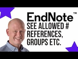 How to see EndNote Limits 📚 (including allowed number of references, Groups, Tags etc.)